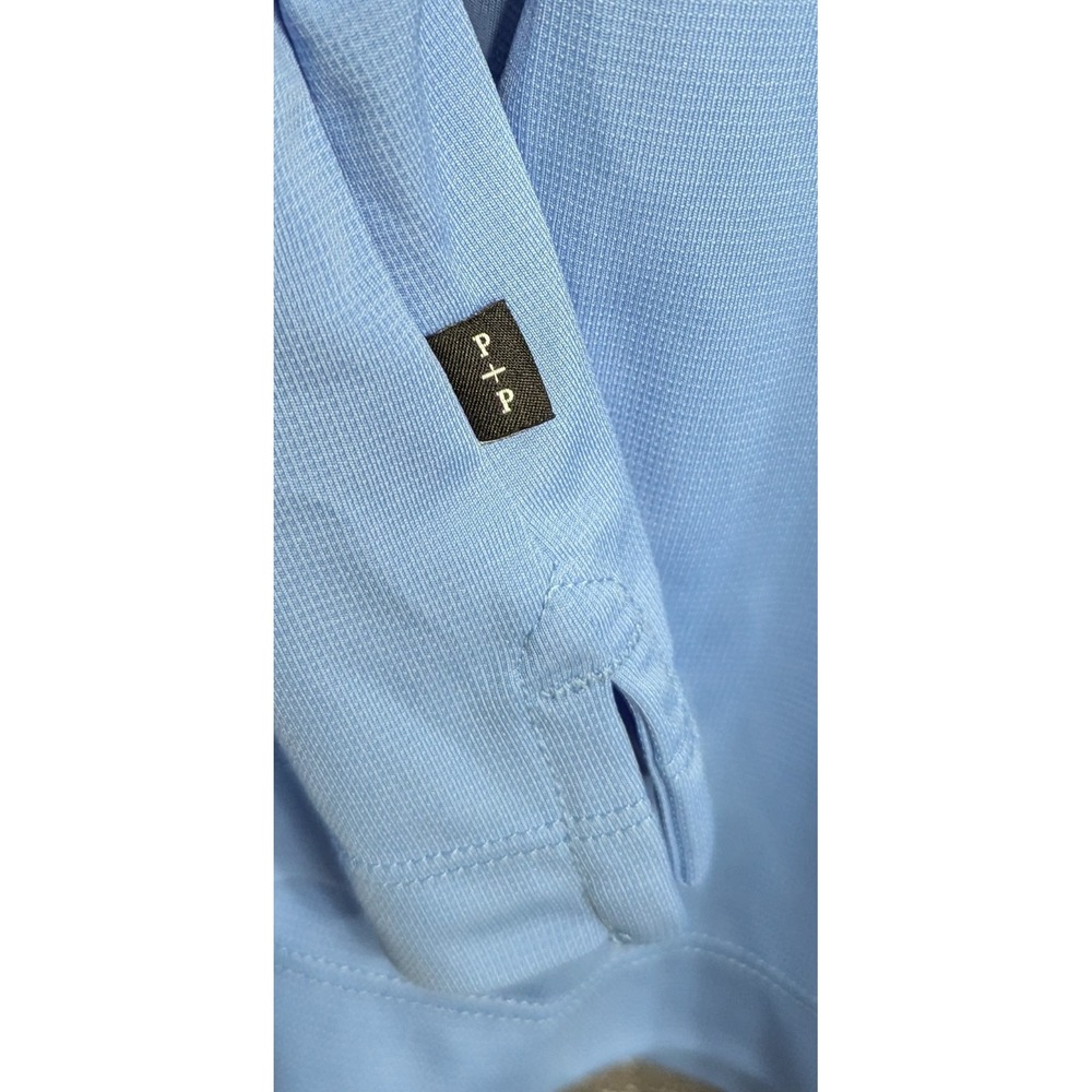 Prim + Preux Men's Moisture Wicking Golf Polo 4XL New With Tags Lt Blue - Picture 3 of 6